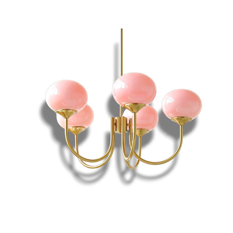 HaloLoom - Elegant Marshmallow Chandelier with Soft Glow and Modern Design