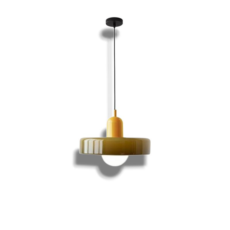 GleaMore - Bauhaus Pendant Light in Stylish Colored Glass