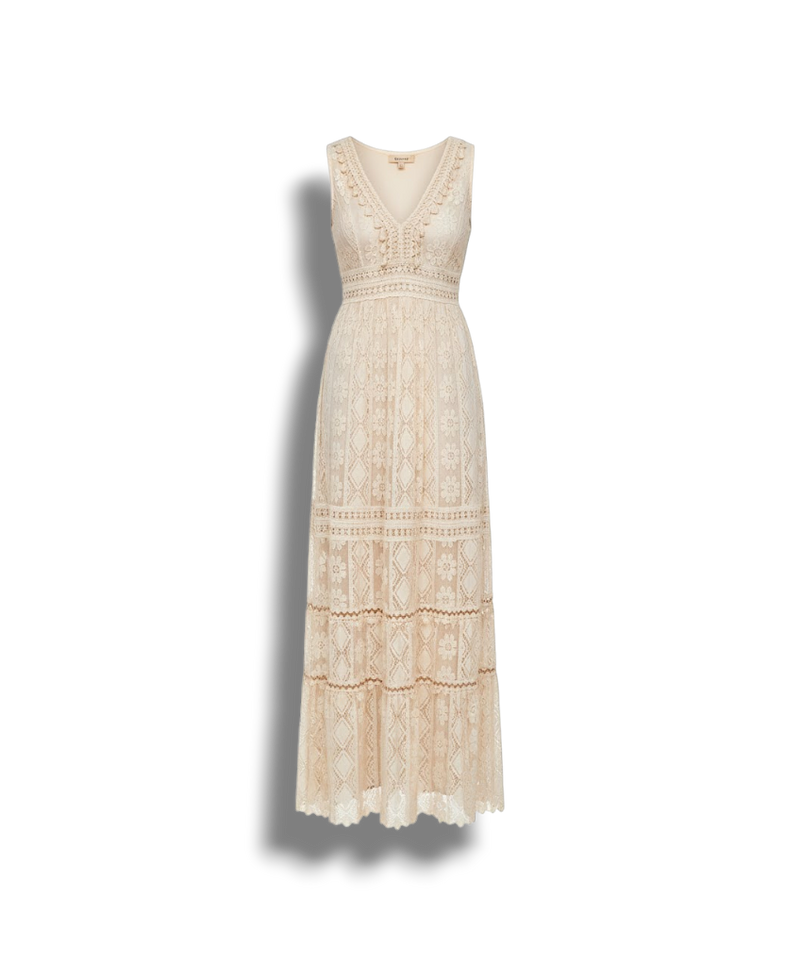 Honora - Romantic Boho Lace Dress with Flowing Silhouette
