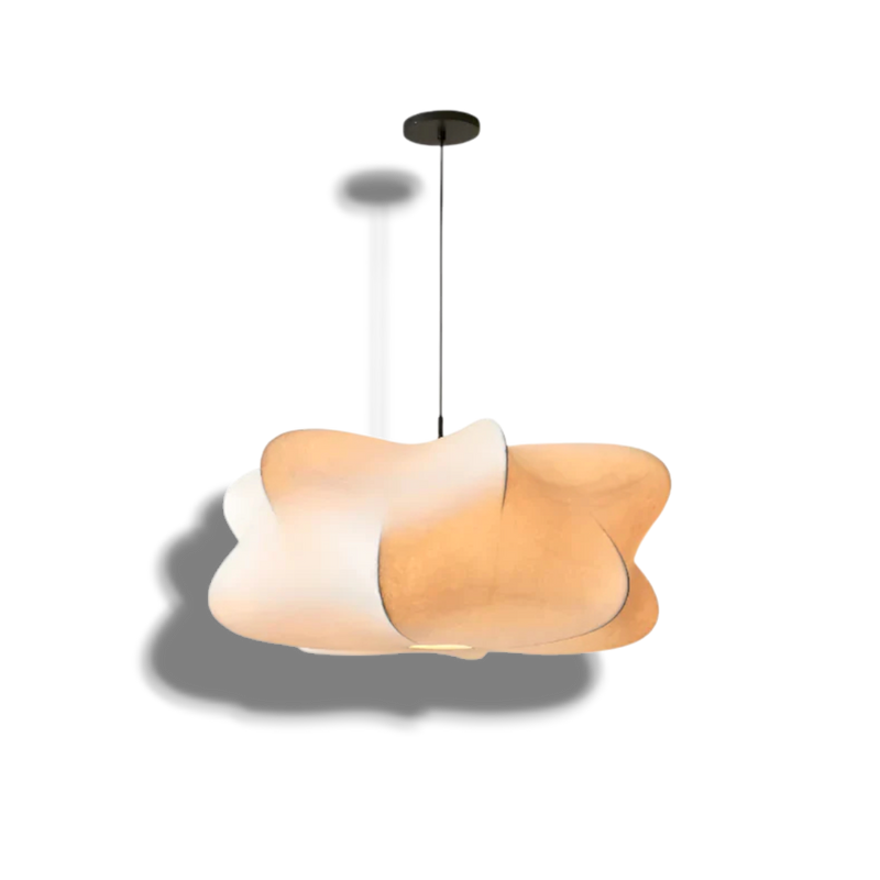 Glowyn - Wabi Sabi Silk Hanging Lamp Elegant Ambient Light For Home