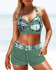 Janelle - Stylish Ribbed High Waist Bikini with Trendy Design