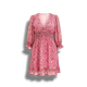 Nikki - Elegant Women's Dress with Floral Print and V-neck