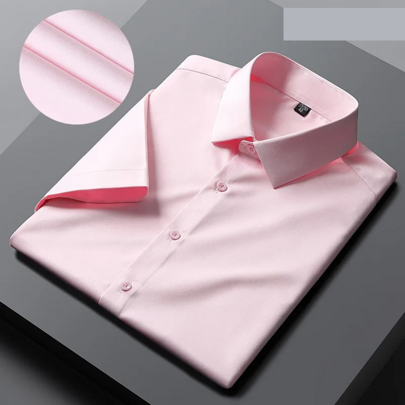 Alfred - Stylish Men's Short Sleeve Wrinkle-Free Shirt for All-Day Comfort
