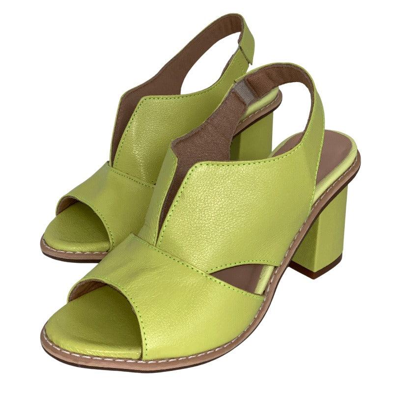 Rae - Stylish Women's Leather Sandals with Comfortable Block Heels