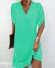 Valerie - Premium V-neck Ruched Dress for Elegant Occasions