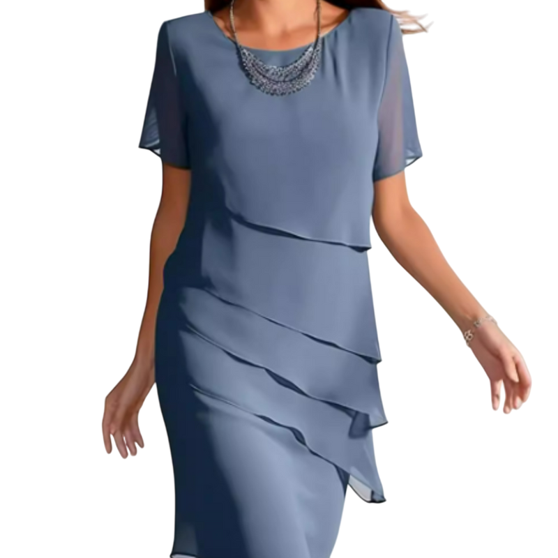 Nessa - Elegant Women's Dress with Layered Design and Comfortable Fit