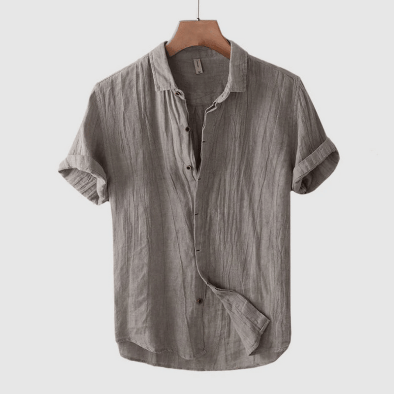 Tyron - Stylish Short Sleeve Linen Shirt for Effortless Summer Looks