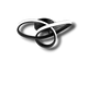 Soapore - Modern LED Ceiling Light - Creative Two Ring Design Fixture