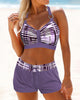 Janelle - Stylish Ribbed High Waist Bikini with Trendy Design