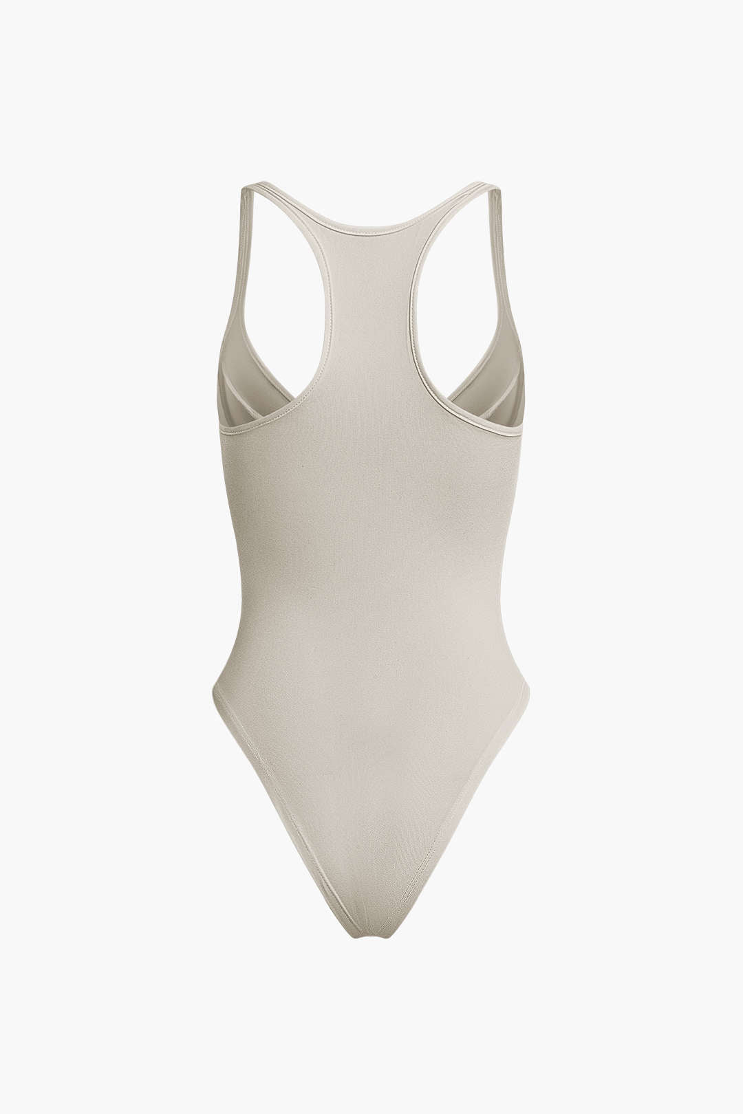 Orla - Basic Solid Deep-V Neck Bustier Bodysuit for Stylish Layering