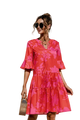 Isley - Vibrant Summer Floral Dress for Women with Breezy Elegance