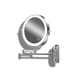 Frescovia - Double Sided Wall Mounted Makeup Mirror With Led Lighting And Magnifying Lens