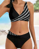 Philippa - Elegant Striped Printed Bikini Set for Women