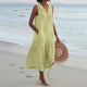 Sabine - Stylish Premium V-neck Dress with Pockets and Flowy Design