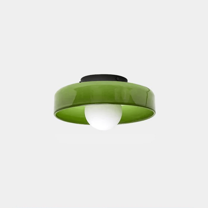 Alvarra - Modern Round Ceiling Lamp With Orange Ring And Ball
