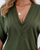 Valerie - Premium V-neck Ruched Dress for Elegant Occasions