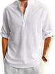 Nerys - Classic Long-Sleeved Linen Shirt for Men with Modern Comfort