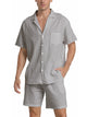 Barry - Luxurious Men's Linen Shirt and Beach Shorts Set