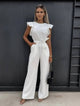 Cindy - Elegant Women's Jumpsuit With Flutter Sleeve