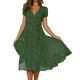 Maylee - Elegant Summer Dress with V-neck and Floral Print