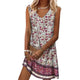 Liusaidh - Elegant Women's Floral Beach Dress with V-neck Design