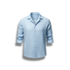 Frederik - Solid-Colored Long-Sleeved Button-Down Shirt with Lapel Collar