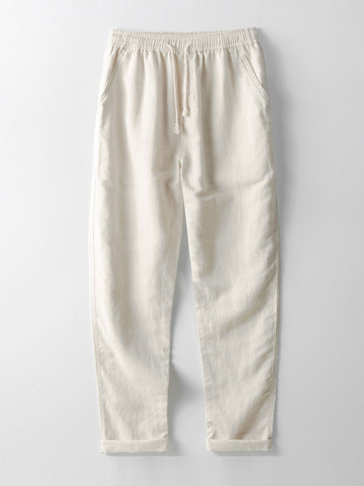 Oaklyn - Stylish Men's Linen Shirt and Trousers Set for Everyday Elegance