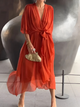 Seraphina - Timeless Wrap Midi Dress for Effortless Elegance
