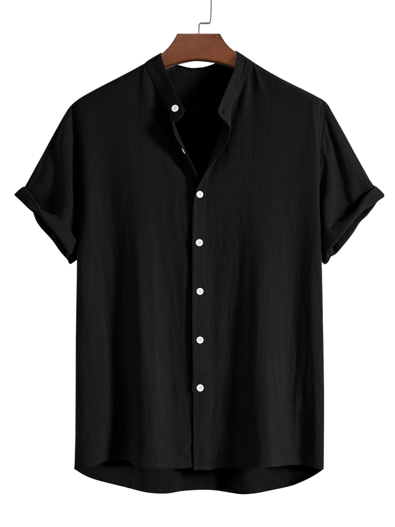 Oaklyn - Stylish Men's Linen Shirt and Trousers Set for Everyday Elegance