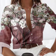 Bonnie - Lightweight Floral Print Blouse with Long Sleeves