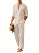 Maxwell - Lightweight White Linen Set for Stylish Summer Wear