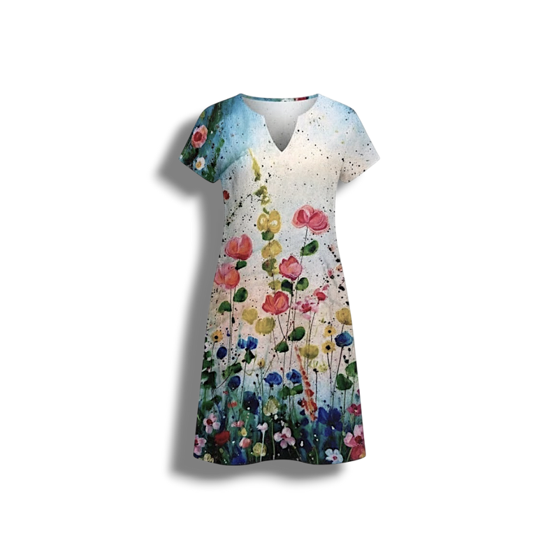 Dorothy - Floral Print Women's Dress for Everyday Elegance