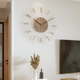 Showerra - Large Acrylic Wood Wall Clock For Living Room Modern