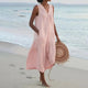 Sabine - Stylish Premium V-neck Dress with Pockets and Flowy Design