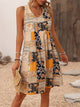 Sofia - Vibrant Sleeveless Women's Printed Dress with Patchwork Design