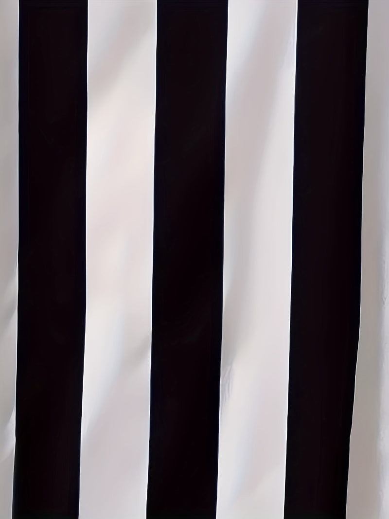 Kara-Lee - Elegant Striped Dress for Women with V-neck and Mid-length Design