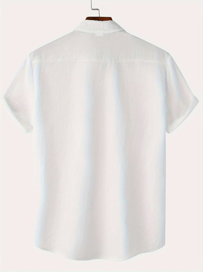 Ursula - Stylish Men's Short-Sleeved Shirt with Chest Pocket
