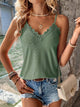 Garnetta - Playful and Elegant Lace Top with V-neck and Spaghetti Straps