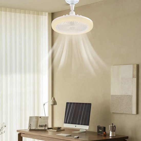 Blankella - Ceiling Fan with Light Remote Control for Lamp Fitting Use