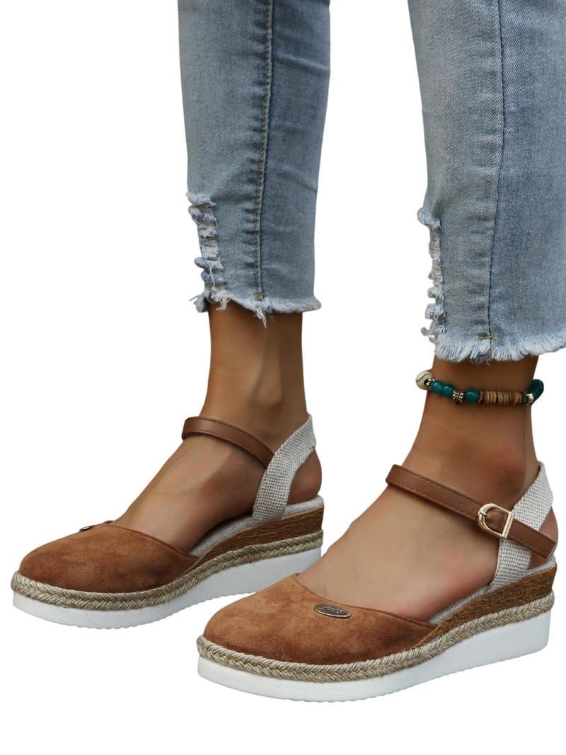 Carlee - chic orthopedic espadrilles with wedge sole