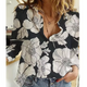Bonnie - Lightweight Floral Print Blouse with Long Sleeves