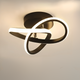 Soapore - Modern LED Ceiling Light - Creative Two Ring Design Fixture