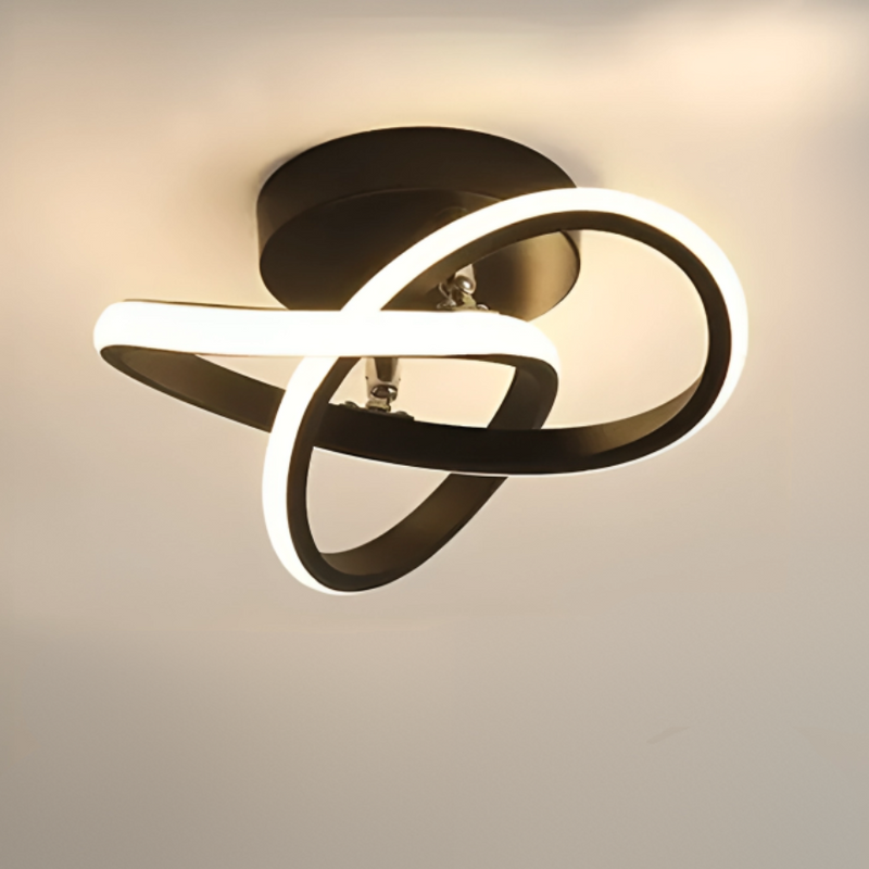 Soapore - Modern LED Ceiling Light - Creative Two Ring Design Fixture