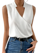 Hermione - Floral Women's Blouse with V-neck and Sleeveless Design