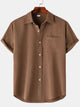 Ursula - Stylish Men's Short-Sleeved Shirt with Chest Pocket