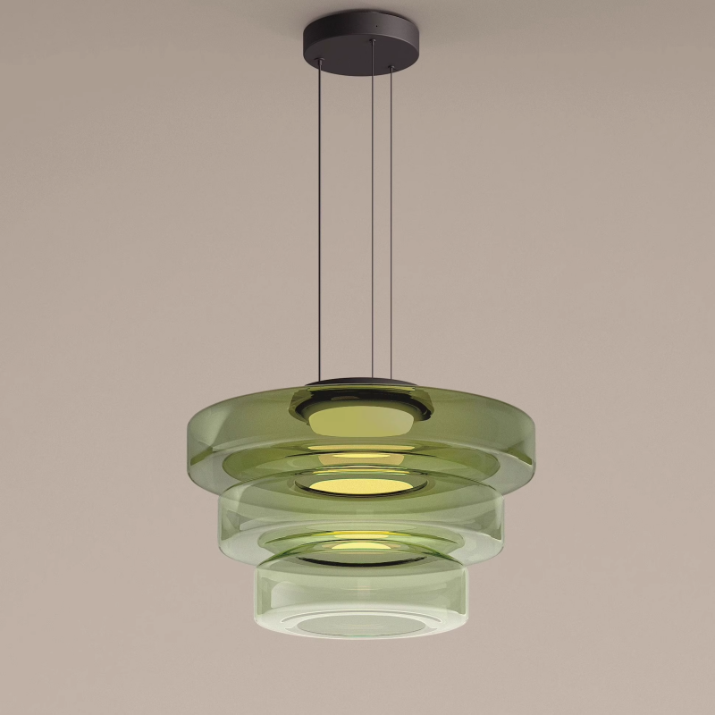 AuraLuxe - Bauhaus Style Glass Pendant Lighting for Modern Interiors