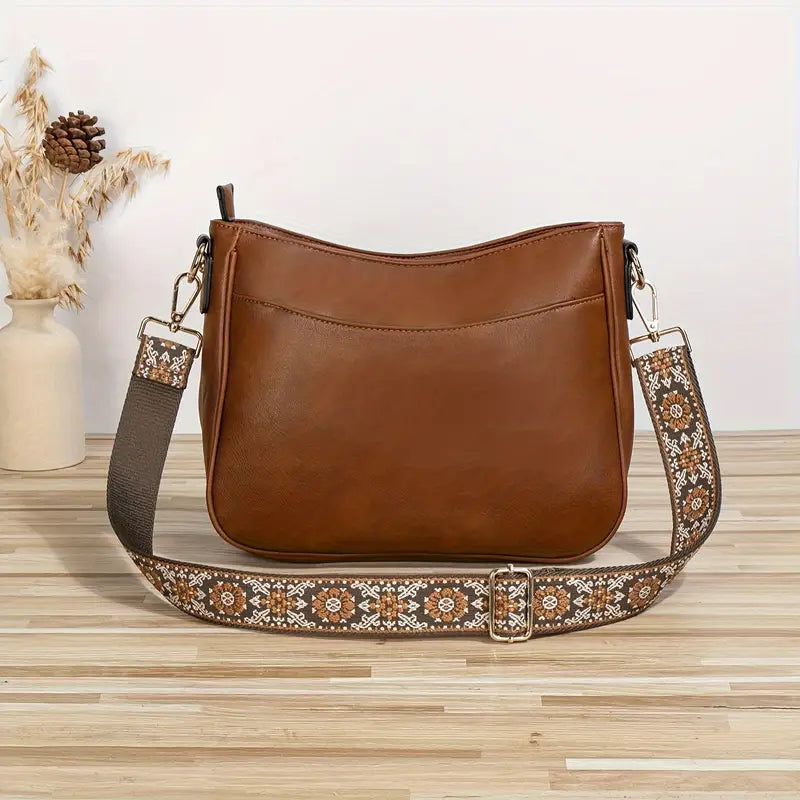 Audra - Elegant Vegan Shoulder Bag with Gold Details
