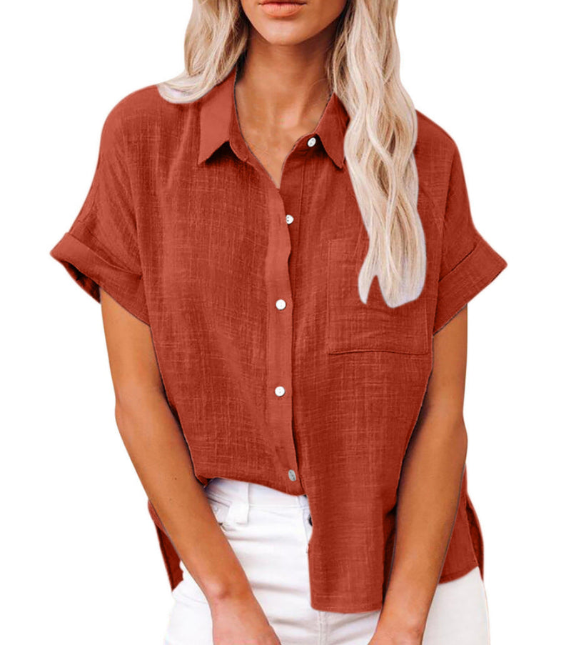 Jazmin - Airy Cotton Linen Blouse For Women Lightweight Summer