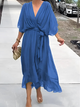 Seraphina - Timeless Wrap Midi Dress for Effortless Elegance