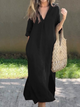 Kimmie - Timeless Women's Maxi Dress with Elegant V-neck Design
